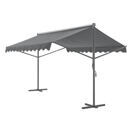 Standmarkise Selenizza freistehend 600x300x260cm Dunkelgrau Standmarkise Selenizza freistehend 600x300x260cm Dunkelgrau