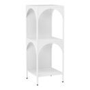 Standregal Quro 92.5x35x35cm Weiss