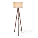 Stehleuchte Stehlampe Guildford E27 Walnussoptik Creme Stehleuchte Stehlampe Guildford E27 Walnussoptik Creme
