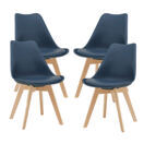 4er-Set Esszimmerstuhl Dubrovnik 81x49 cm Blau 4er-Set Esszimmerstuhl Dubrovnik 81x49 cm Blau