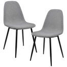 Esszimmerstuhl Kerava 2er-Set Grau