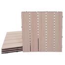 WPC Gartenfliese 1m2 JAM-E20 Holzoptik 4x je 50x50cm