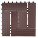 WPC Gartenfliese Rhone Holzoptik 1m2 Premium coffee versetzt WPC Gartenfliese Rhone Holzoptik 1m2 Premium coffee versetzt