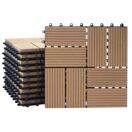 WPC Gartenfliese Rhone Holzoptik 1m2 Premium teak Vierecke WPC Gartenfliese Rhone Holzoptik 1m2 Premium teak Vierecke