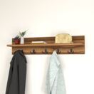 Wandgarderobe Hammarö 80x13x18cm Walnuss Wandgarderobe Hammarö 80x13x18cm Walnuss