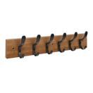 Wandgarderobe Holz BERGAMO mit 6 Haken Wandgarderobe Holz BERGAMO mit 6 Haken