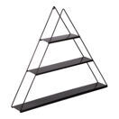 Wandregal Rougsø Pyramidenförmig Metall 59x70x10cm Schwarz Wandregal Rougsø Pyramidenförmig Metall 59x70x10cm Schwarz