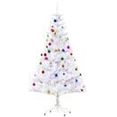 Weihnachtsbaum weiss geschmückt mit Deko 150cm Weihnachtsbaum weiss geschmückt mit Deko 150cm