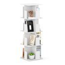 Bücherregal Drehregal CATO mit 16 Fächer 40 x 128 cm weiss Bücherregal Drehregal CATO mit 16 Fächer 40 x 128 cm weiss