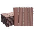 WPC Gartenfliese Rhone + Abschluss Holzoptik 1m2 Premium senkrecht WPC Gartenfliese Rhone + Abschluss Holzoptik 1m2 Premium senkrecht