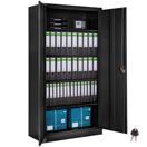 Aktenschrank mit 5 Böden schwarz/schwarz Aktenschrank mit 5 Böden schwarz/schwarz