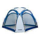 Pavillon LED KAYLA 3.5 x 3.5 m transparent/blau