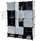 Regalsystem Sydney T306 8 Boxen je 37x37x47cm schwarz