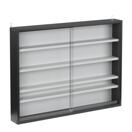 Hängevitrine ELEANOR 80 x 10 x 60 cm schwarz/weiss Hängevitrine ELEANOR 80 x 10 x 60 cm schwarz/weiss