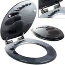 Toilettensitz mit Steinmotiv - Absenkautomatik