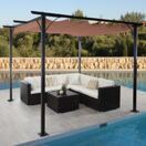 Pergola Avila - Garten Pavillon 3x3m taupe Pergola Avila - Garten Pavillon 3x3m taupe