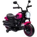 Elektro-Motorrad Kinderfahrzeug mit Stützrädern 1.5-3 Jahre Rosa