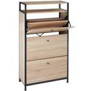 Schuhregal Industrial Holz hell, Eiche Sonoma 61 cm Schuhregal Industrial Holz hell, Eiche Sonoma 61 cm