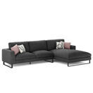 Ecksofa THILO rechts anthrazit
