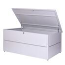 Gartentruhe Kissenbox Wasserdicht Edelstahl 69x185x85 783l hellgrau Gartentruhe Kissenbox Wasserdicht Edelstahl 69x185x85 783l hellgrau