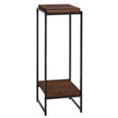 Blumentisch JAM-K71 Beistelltisch FSC Metall dunkelbraun 101cm