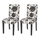 2x Esszimmerstuhl Littau ~ Textil jacquard dunkle Beine 2x Esszimmerstuhl Littau ~ Textil jacquard dunkle Beine