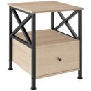 Nachttisch Falkirk 40x41,5x55,5cm Industrial Holz hell, Eiche Sonoma