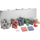Pokerset inkl. Aluminiumkoffer silber 500 Teile