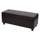 Aufbewahrungs-Truhe Kriens Kunstleder 45x114x45cm braun Aufbewahrungs-Truhe Kriens Kunstleder 45x114x45cm braun