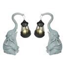 Gartenfigur Elefant mit Solar Laterne 2er Set Gartenfigur Elefant mit Solar Laterne 2er Set