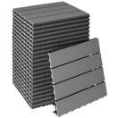 Terrassenfliesen Tegulas grau 22er Set