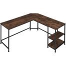 Schreibtisch Hamilton Industrial Holz dunkel, rustikal