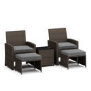 Gartenmöbel Set Rattan EREN braun/anthrazit Gartenmöbel Set Rattan EREN braun/anthrazit
