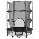 Kindertrampolin D:140cm Sicherheitsnetz bis 50kg belastbar, Schwarz Kindertrampolin D:140cm Sicherheitsnetz bis 50kg belastbar, Schwarz