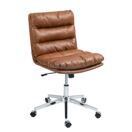 Bürostuhl Leder BILES braun
