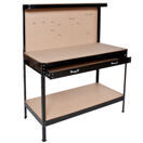 Werkbank mit Lochwand 120 x 60 x 156 cm Werkbank mit Lochwand 120 x 60 x 156 cm