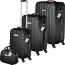 Hartschalenkoffer-Set Cleo schwarz