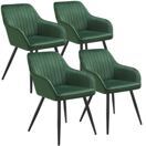 Esszimmerstuhl Marilyn dunkelgrün/schwarz 4er Set Esszimmerstuhl Marilyn dunkelgrün/schwarz 4er Set
