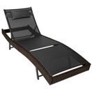 Rattan Sonnenliege Moana braun gemischt Rattan Sonnenliege Moana braun gemischt