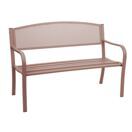 Gartenbank Metall 2 Sitzer 127cm braun Gartenbank Metall 2 Sitzer 127cm braun