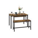 VASAGLE Küchentisch-Set mit 2 Bänken Industrie-Design