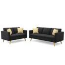 Sofa Set BLAIR schwarz Sofa Set BLAIR schwarz