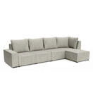 Sofa JAVIN 4-Sitzer grau