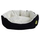 Hundebett PFÖTCHEN XXL schwarz