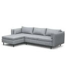 Ecksofa AIDEN links grau