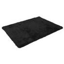 Teppich Shaggy Hochflor flauschig 230x160cm ~ schwarz