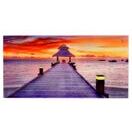 Glasbild T115 Poster Motiv 50x100cm ~ Steg