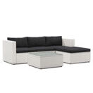 Rattanlounge MALIBU weiss