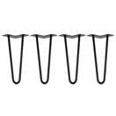 Tischbeine Haarnadel 30 cm schwarz Tischbeine Haarnadel 30 cm schwarz
