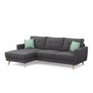 Ecksofa MANDY links anthrazit